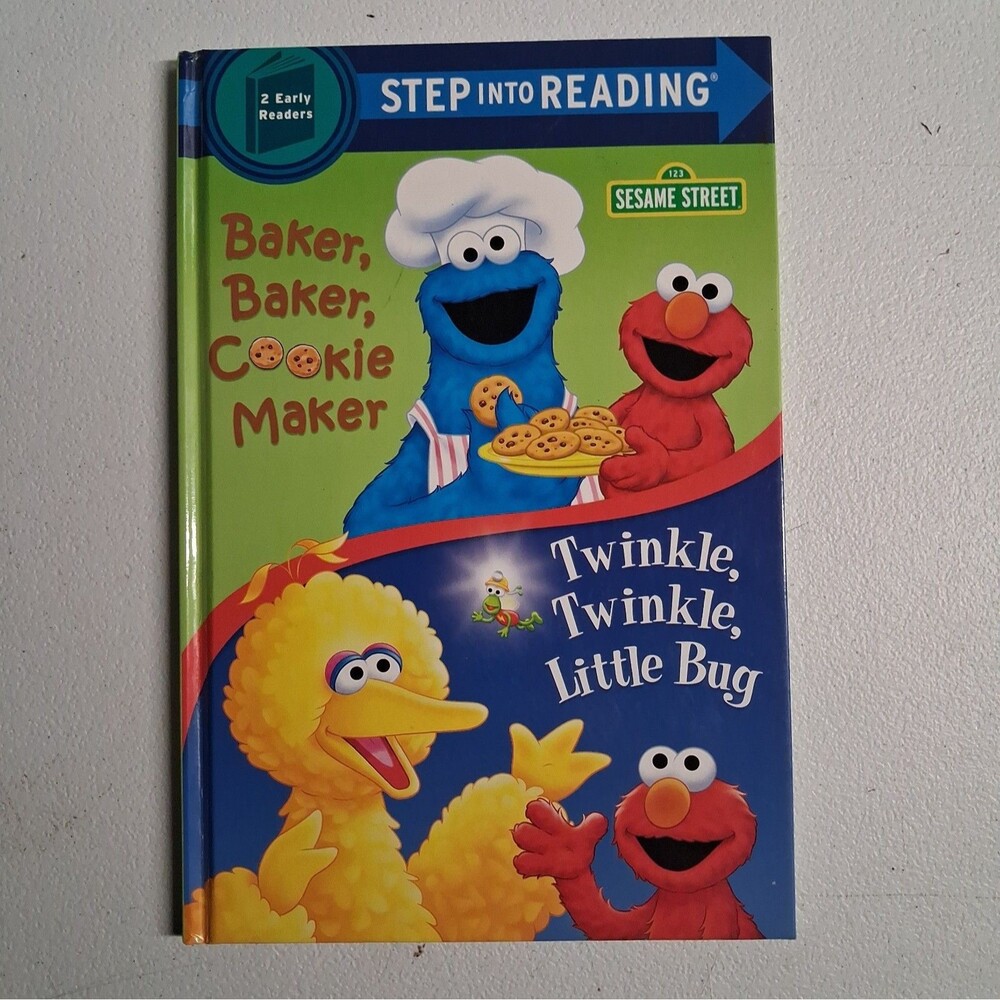 Sesame Street Cookie Monster Plush Toy with Book Bundle Baker Baker Cooki - GOOD